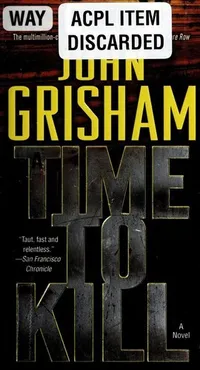 Cover of A Time to Kill by John Grisham
