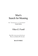 Cover of Man's Search for Meaning by Viktor E. Frankl