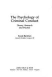 Cover of The Psychology of Criminal Conduct by Ronald Blackburn